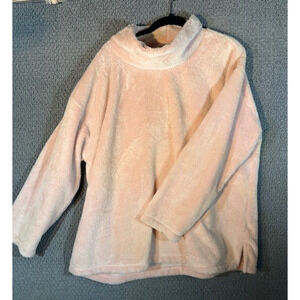 Rafella Fluffy/Furry Pink Sweatshirt / Women's 1X